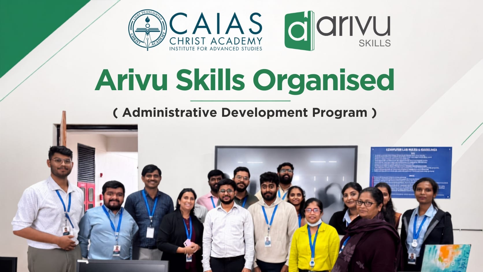 Arivu Skills Administrative Development Program — group photo 1