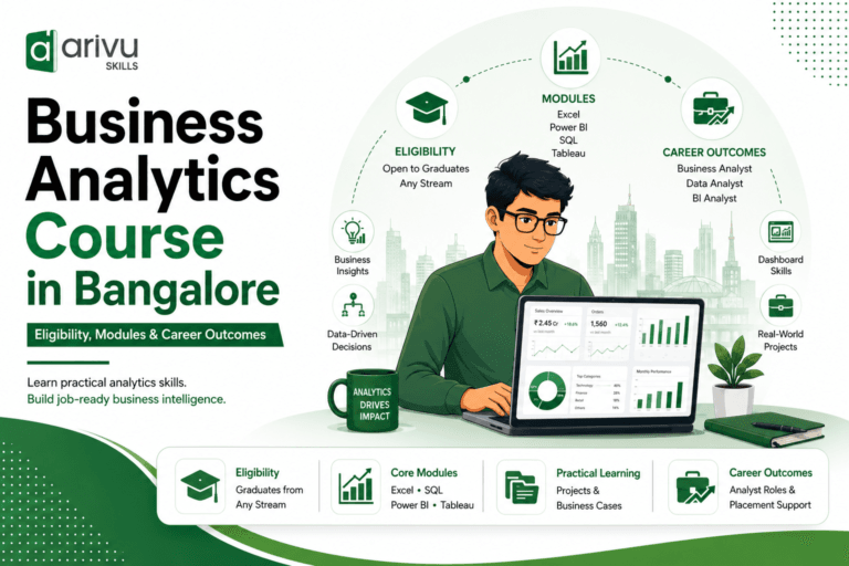 Business Analytics Course in Bangalore: Eligibility, Modules & Career Outcome