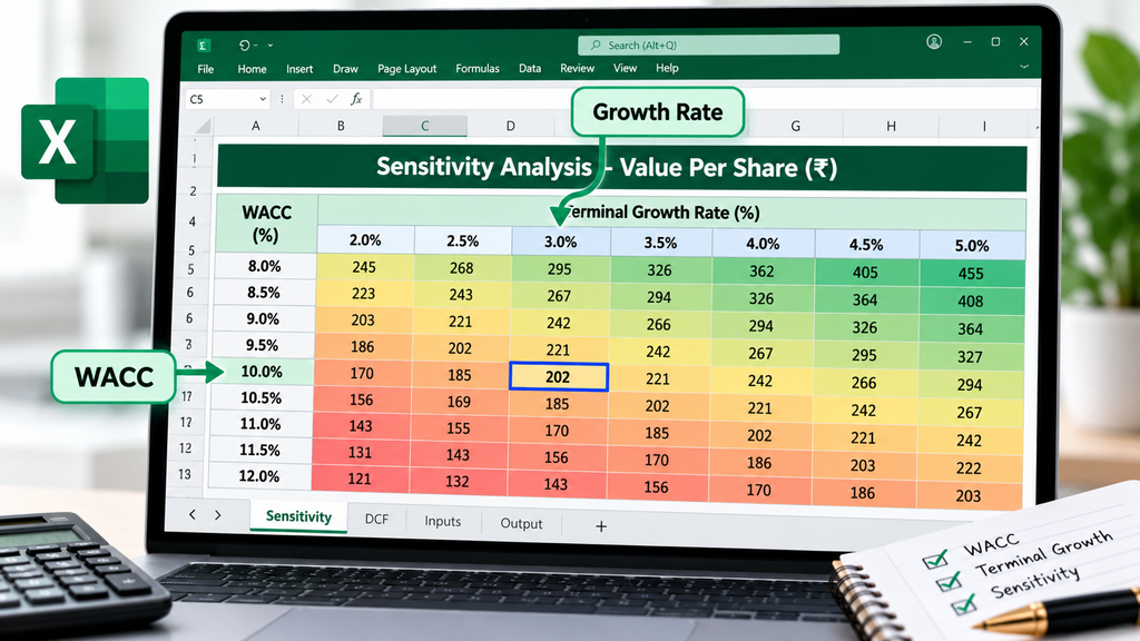 Excel Sensitivity Analysis Dashboard
