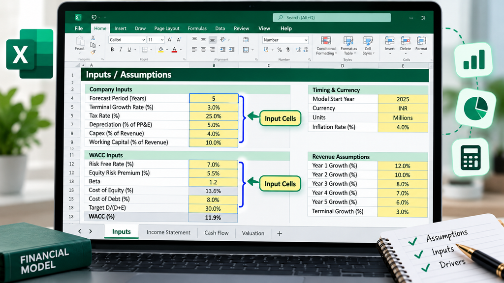 Financial Model Inputs Dashboard